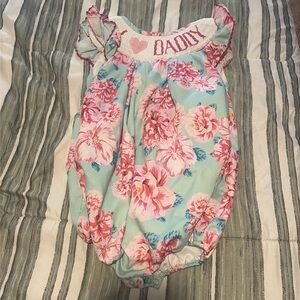 I ❤️ Daddy Busy Bee Smocks 2T